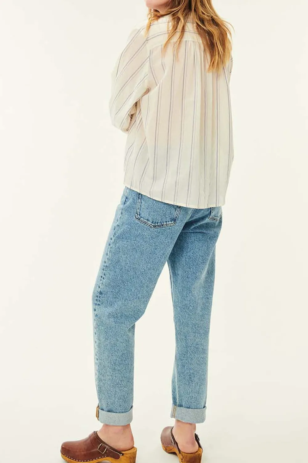 Des Petits Hauts Blouse Eustache Rayure Nimbu RAYURENIMBU Clearance