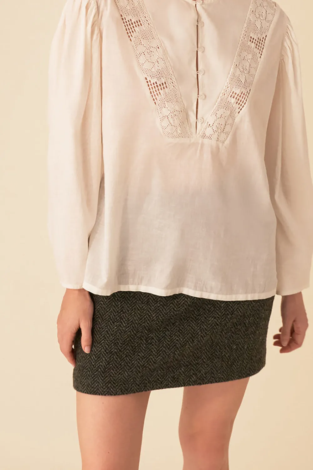 Des Petits Hauts blouse raymond ECRU Flash Sale