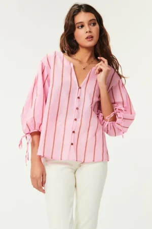 Des Petits Hauts Blouse Sancho Rayure Sienna RAYURESIENNA Store