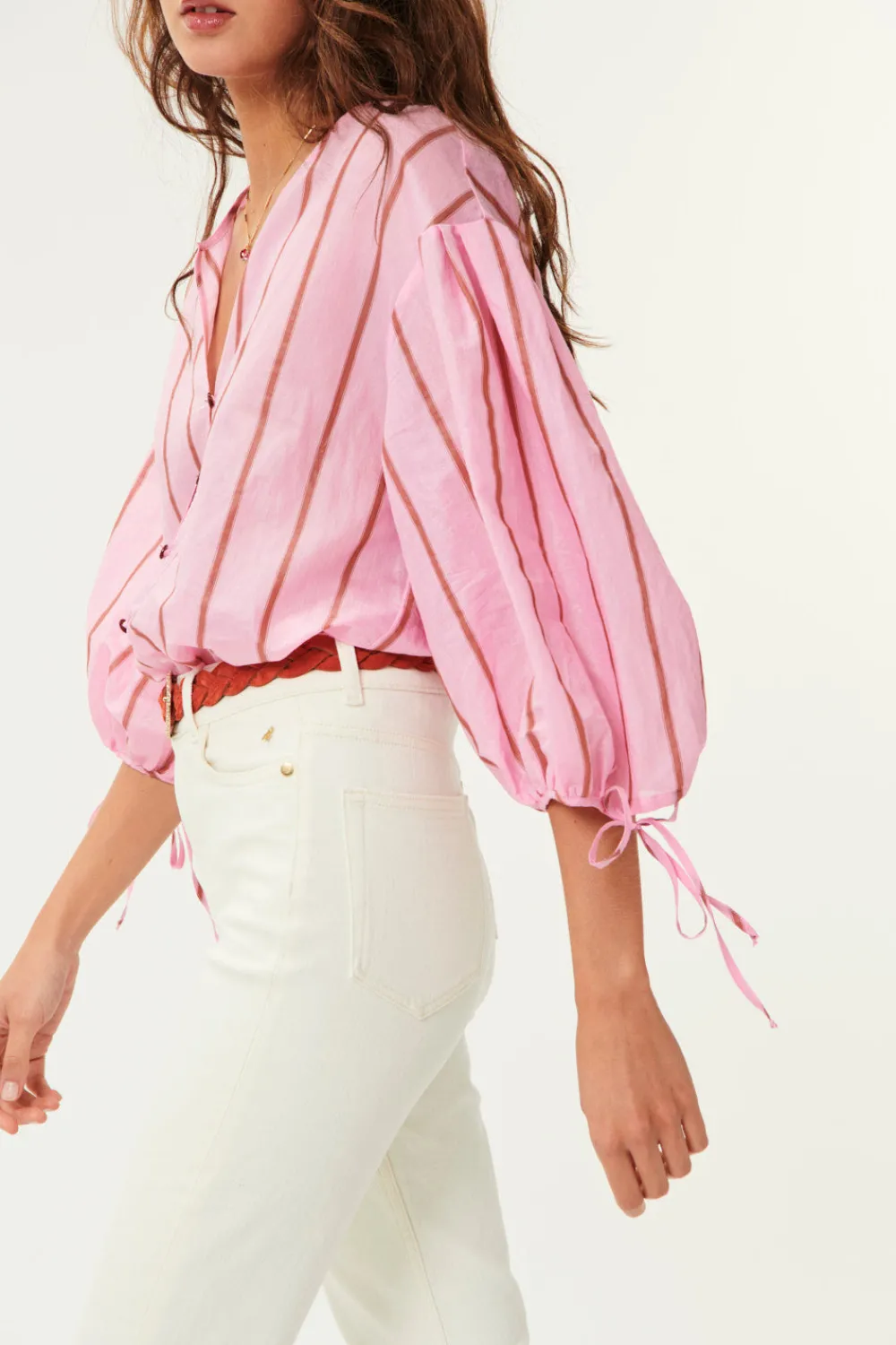 Des Petits Hauts Blouse Sancho Rayure Sienna RAYURESIENNA Store