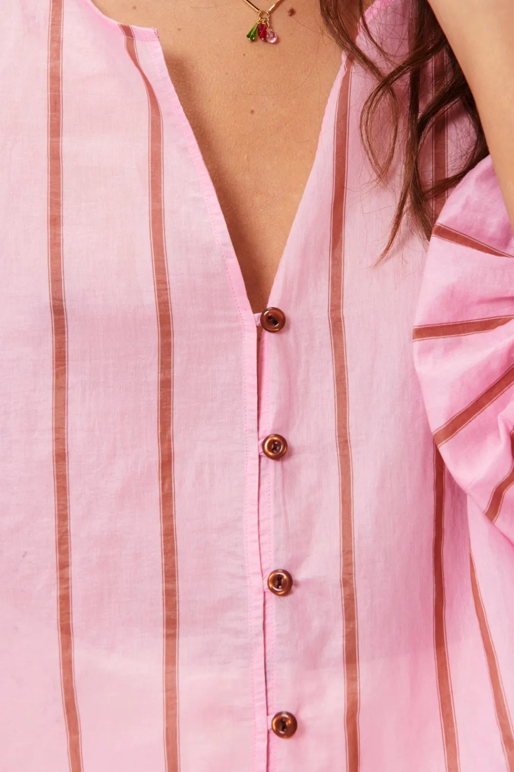 Des Petits Hauts Blouse Sancho Rayure Sienna RAYURESIENNA Store