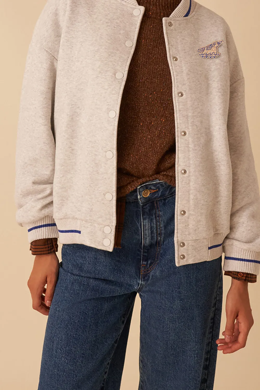 Des Petits Hauts bomber joker gris chine GRISCHINE Fashion