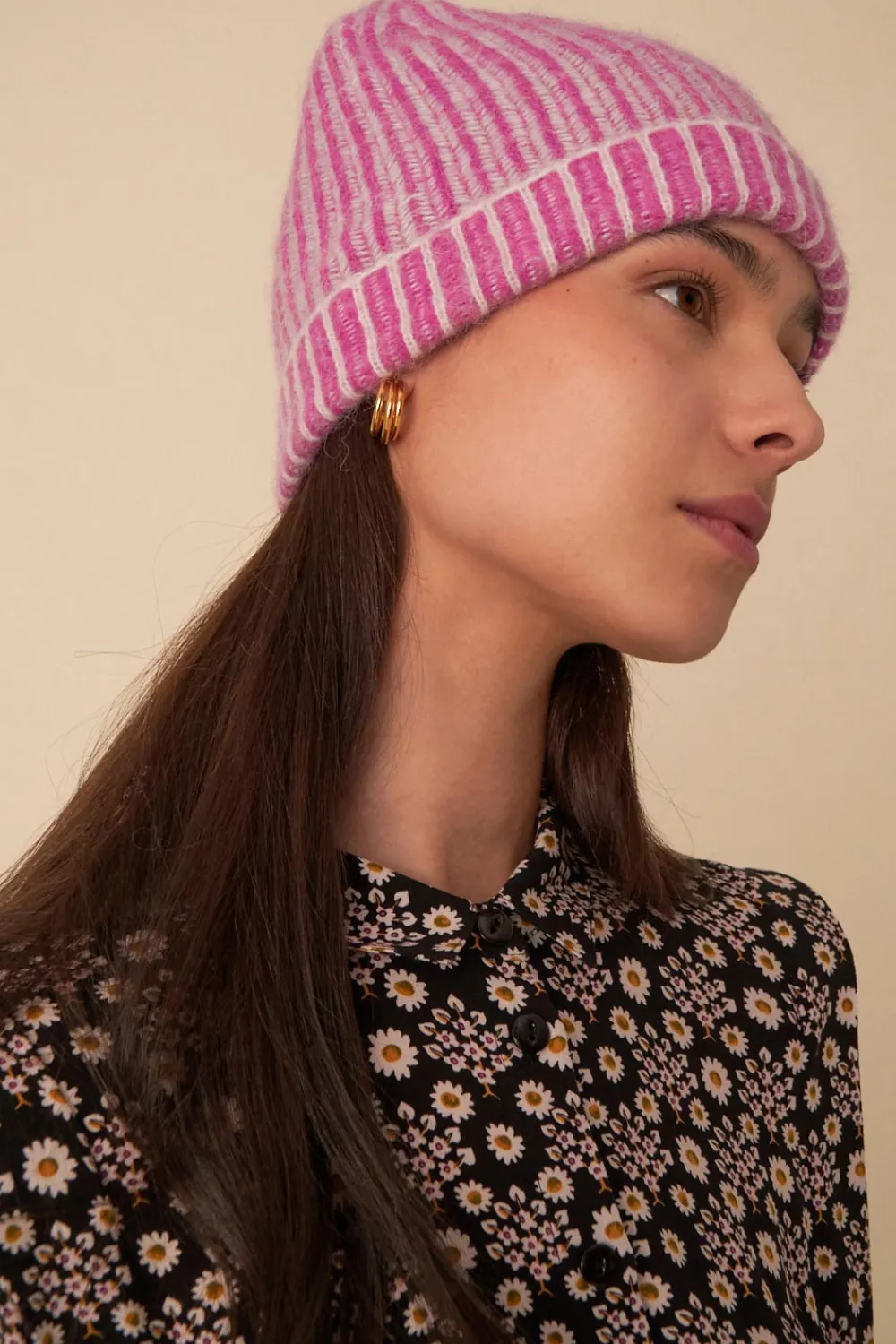 Des Petits Hauts bonnet charline ecru/crush Outlet