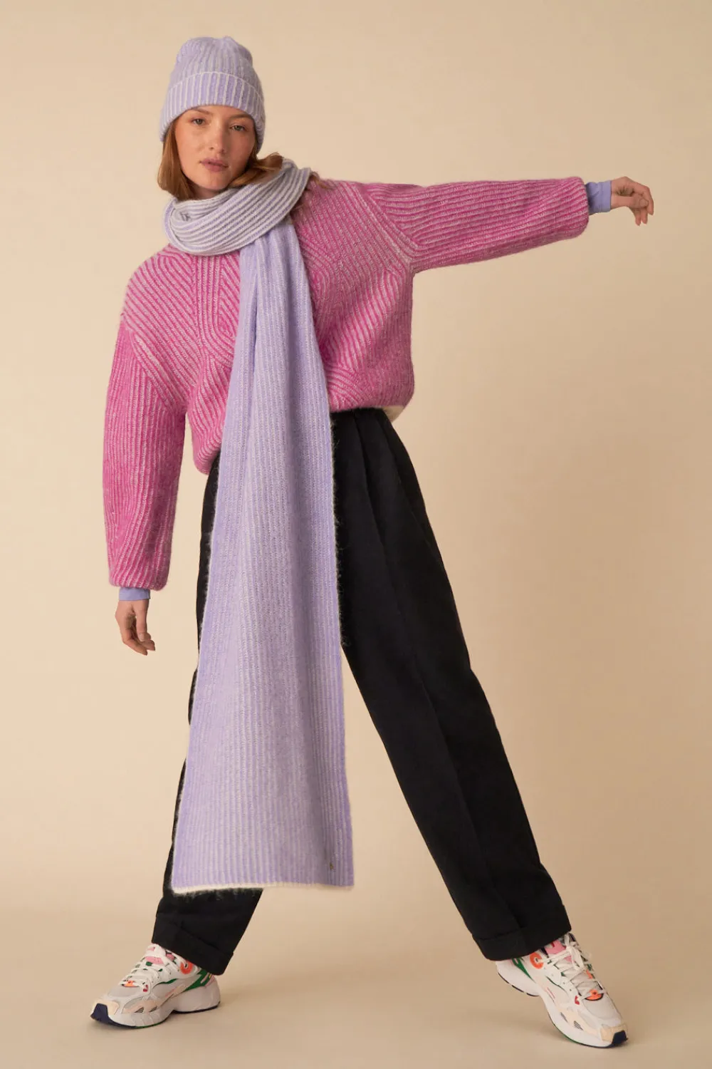 Des Petits Hauts bonnet charline ecru/glacon Online