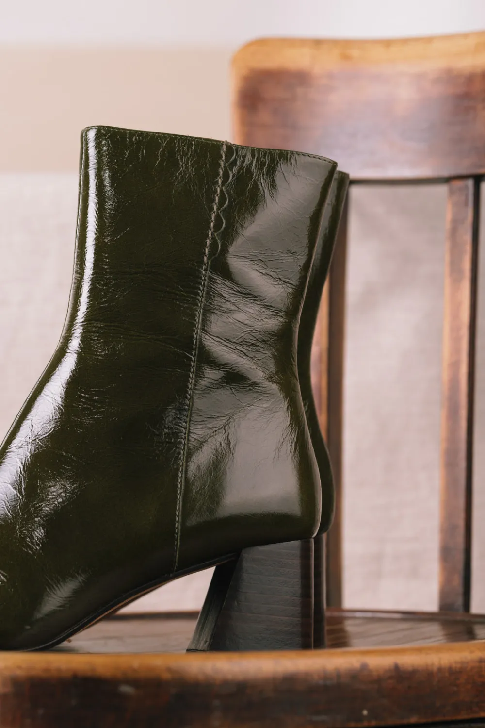 Des Petits Hauts bottines à talon leonille PICKLE Store