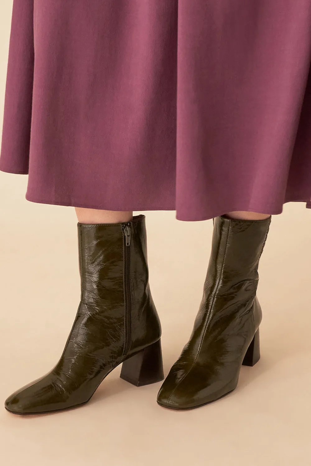 Des Petits Hauts bottines à talon leonille PICKLE Store