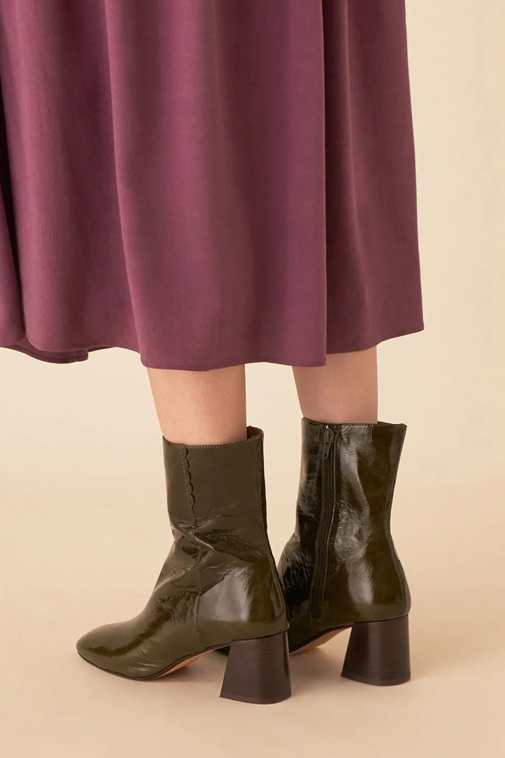 Des Petits Hauts bottines à talon leonille PICKLE Discount