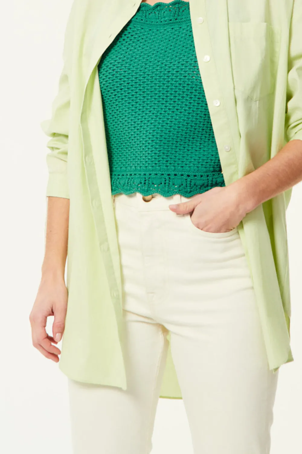 Des Petits Hauts Chemise Sesame ANIS Sale