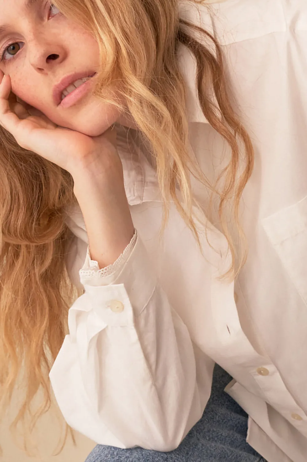 Des Petits Hauts chemise sesame BLANC Clearance