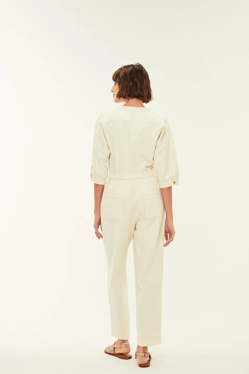 Des Petits Hauts Combi pantalon Emanuel CREME Fashion