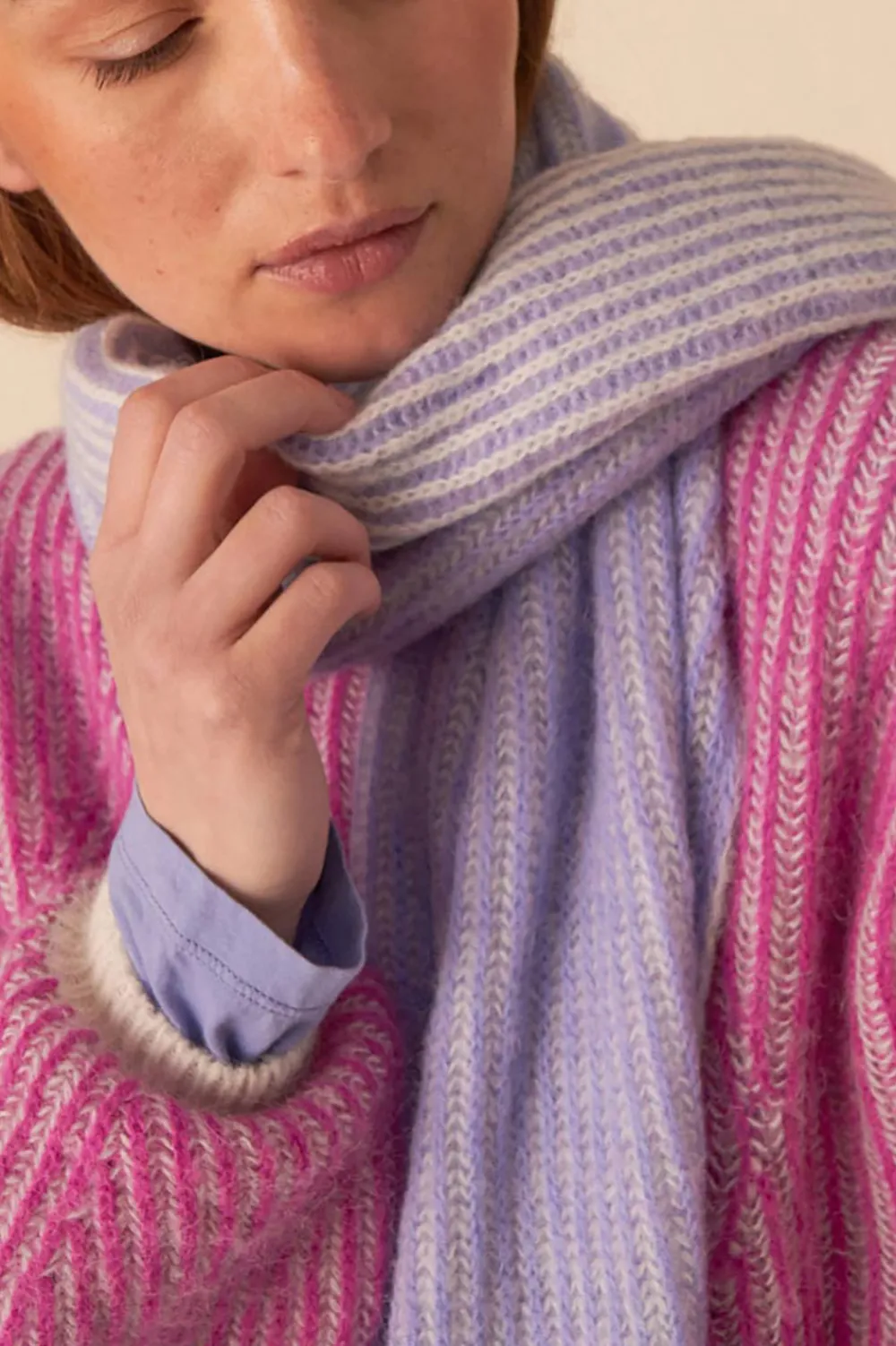 Des Petits Hauts echarpe chopi ecru/glacon Fashion