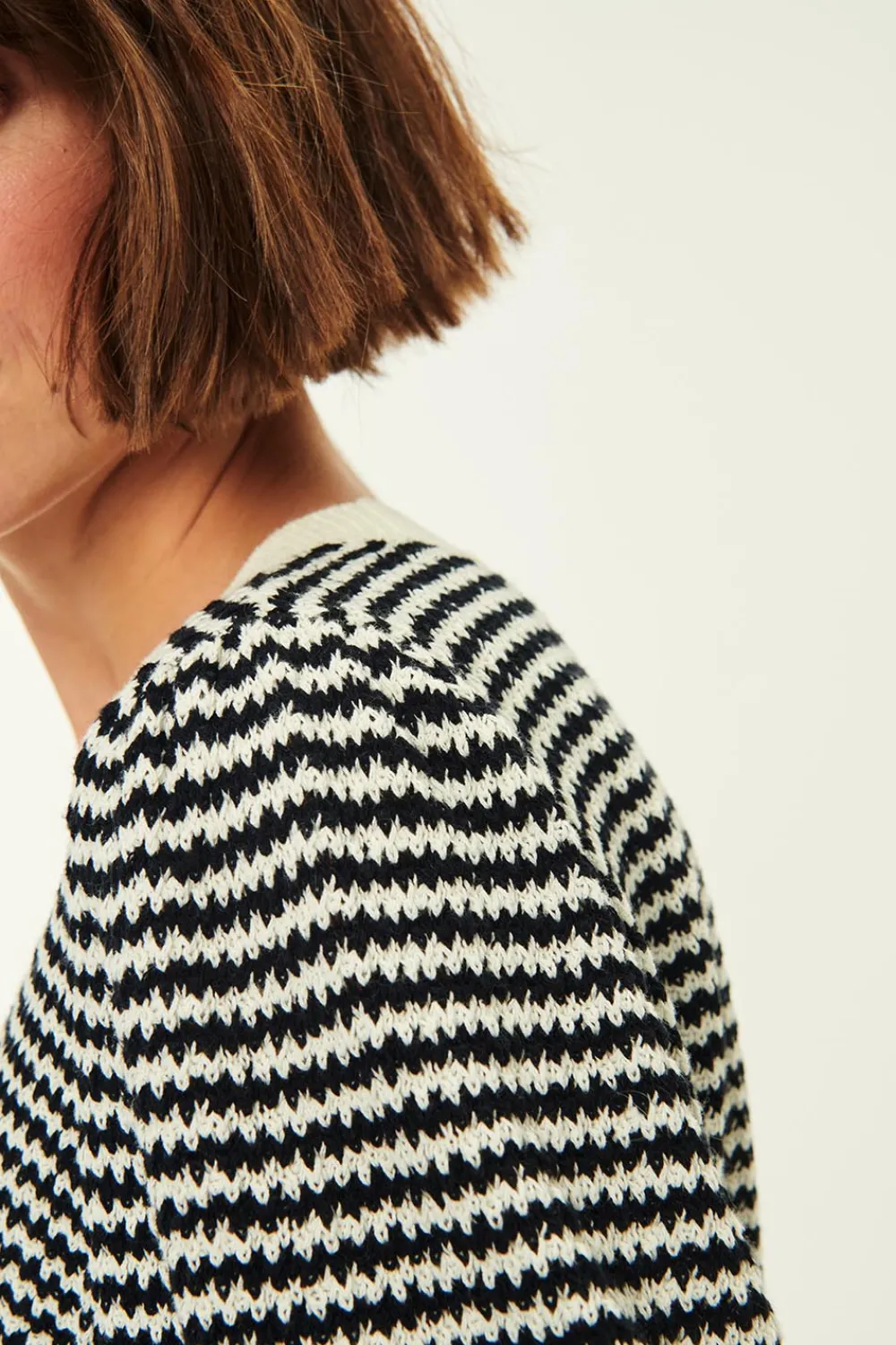 Des Petits Hauts Gilet Azelie Creme/Noir Best