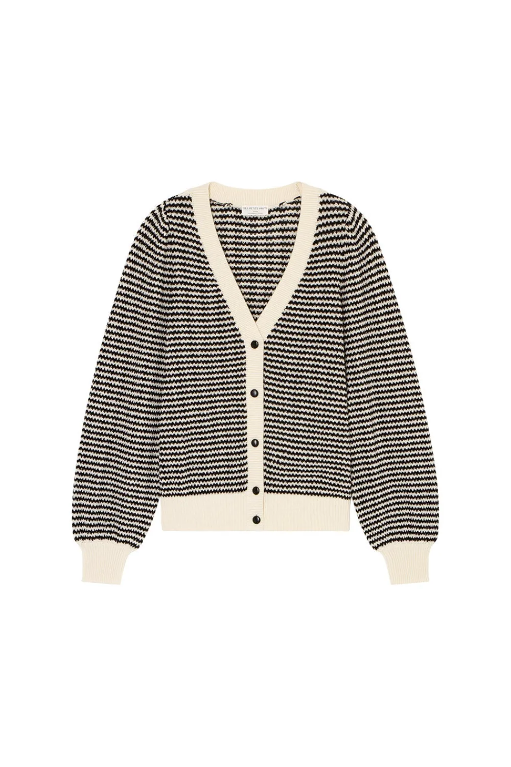 Des Petits Hauts Gilet Azelie Creme/Noir Best
