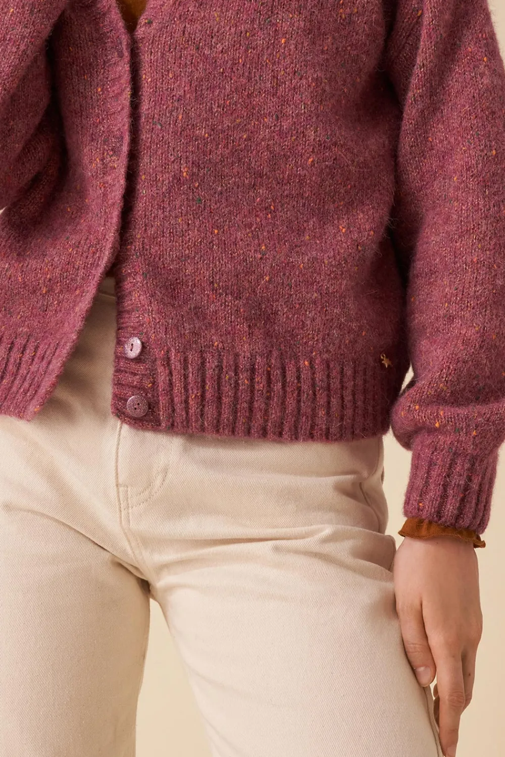 Des Petits Hauts gilet bella praline boutonne PRALINEBOUTONNE Best