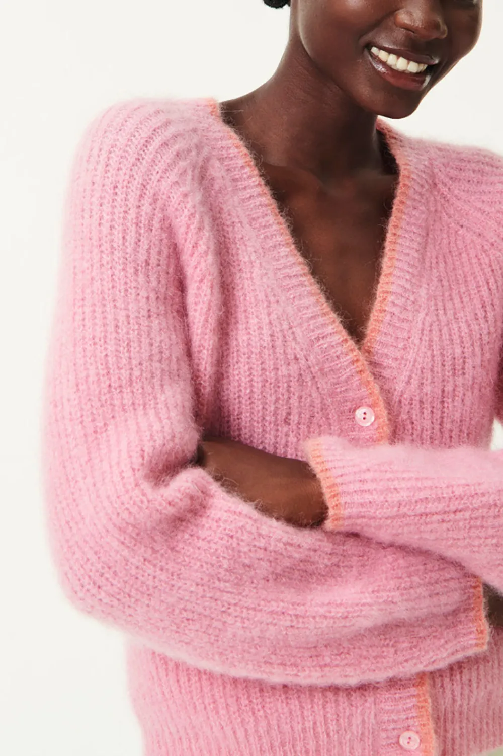 Des Petits Hauts Gilet Bulette Rose/Oasis Best