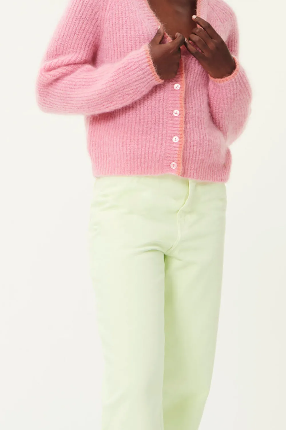 Des Petits Hauts Gilet Bulette Rose/Oasis Best