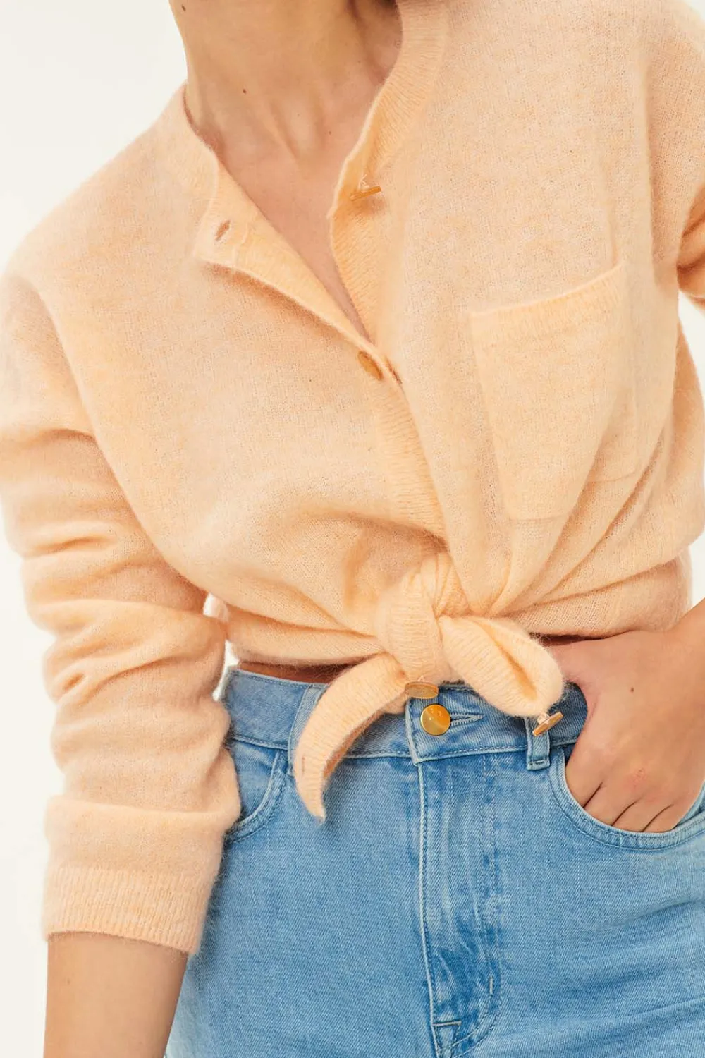 Des Petits Hauts Gilet Caliope MANGO Clearance