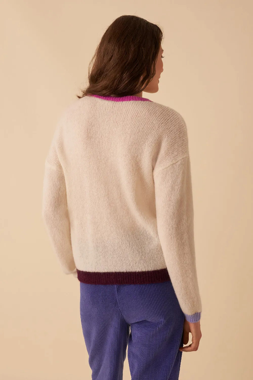 Des Petits Hauts gilet christen ecru/crush Discount
