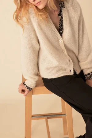 Des Petits Hauts gilet davy ECRU Shop