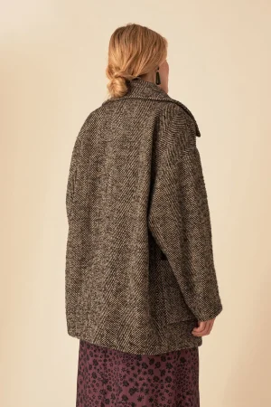 Des Petits Hauts manteau nerobi chevron marta CHEVRONMARTA New