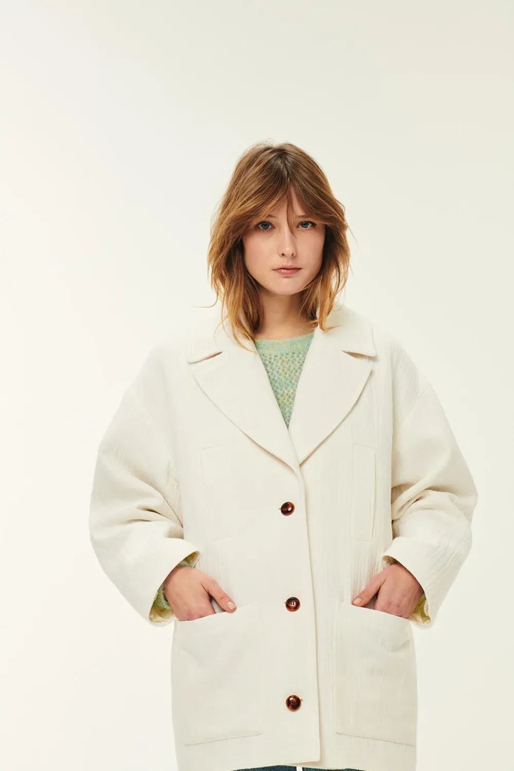Des Petits Hauts Manteau Neva CREME Fashion