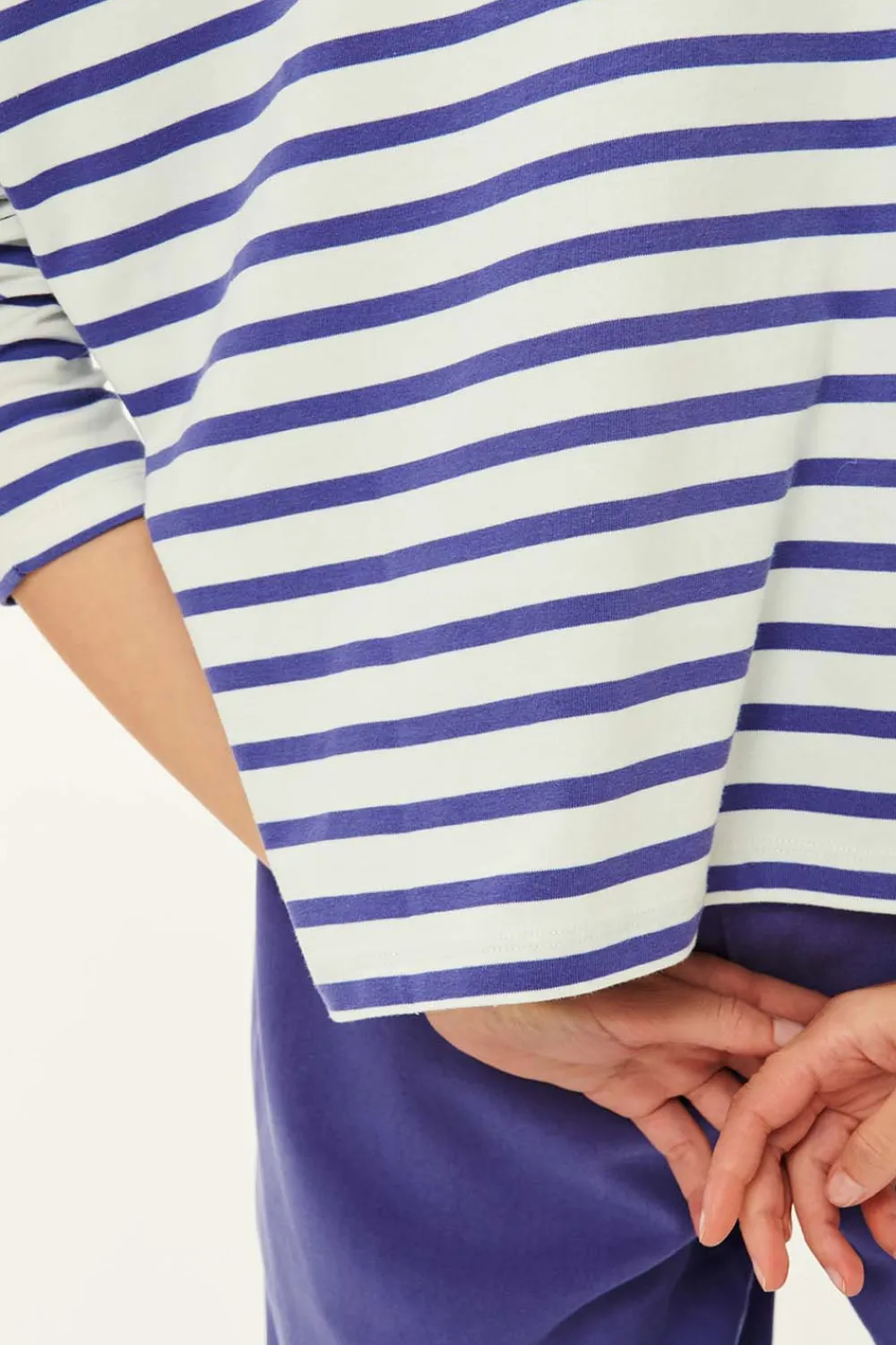 Des Petits Hauts Marinière Filly Ecru/Figue Cheap