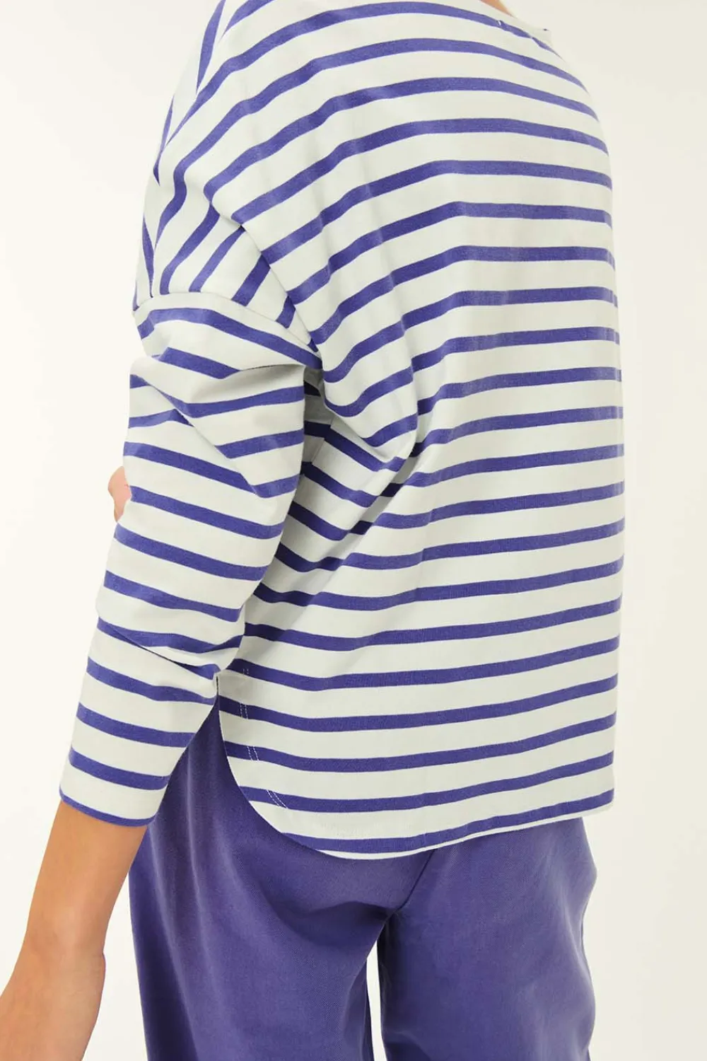 Des Petits Hauts Marinière Filly Ecru/Figue Cheap