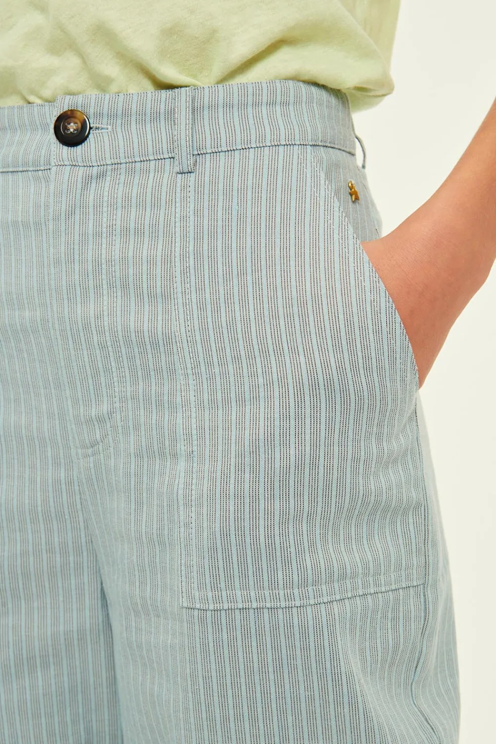 Des Petits Hauts Pantalon Tivar Rayure Marty RAYUREMARTY Flash Sale