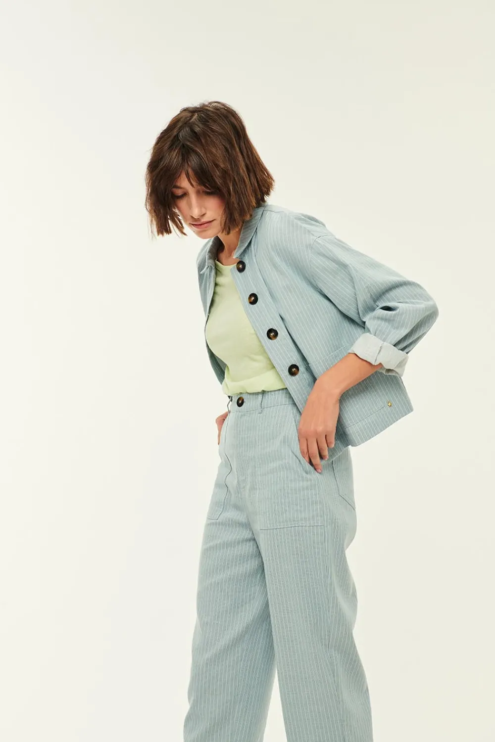 Des Petits Hauts Pantalon Tivar Rayure Marty RAYUREMARTY Flash Sale