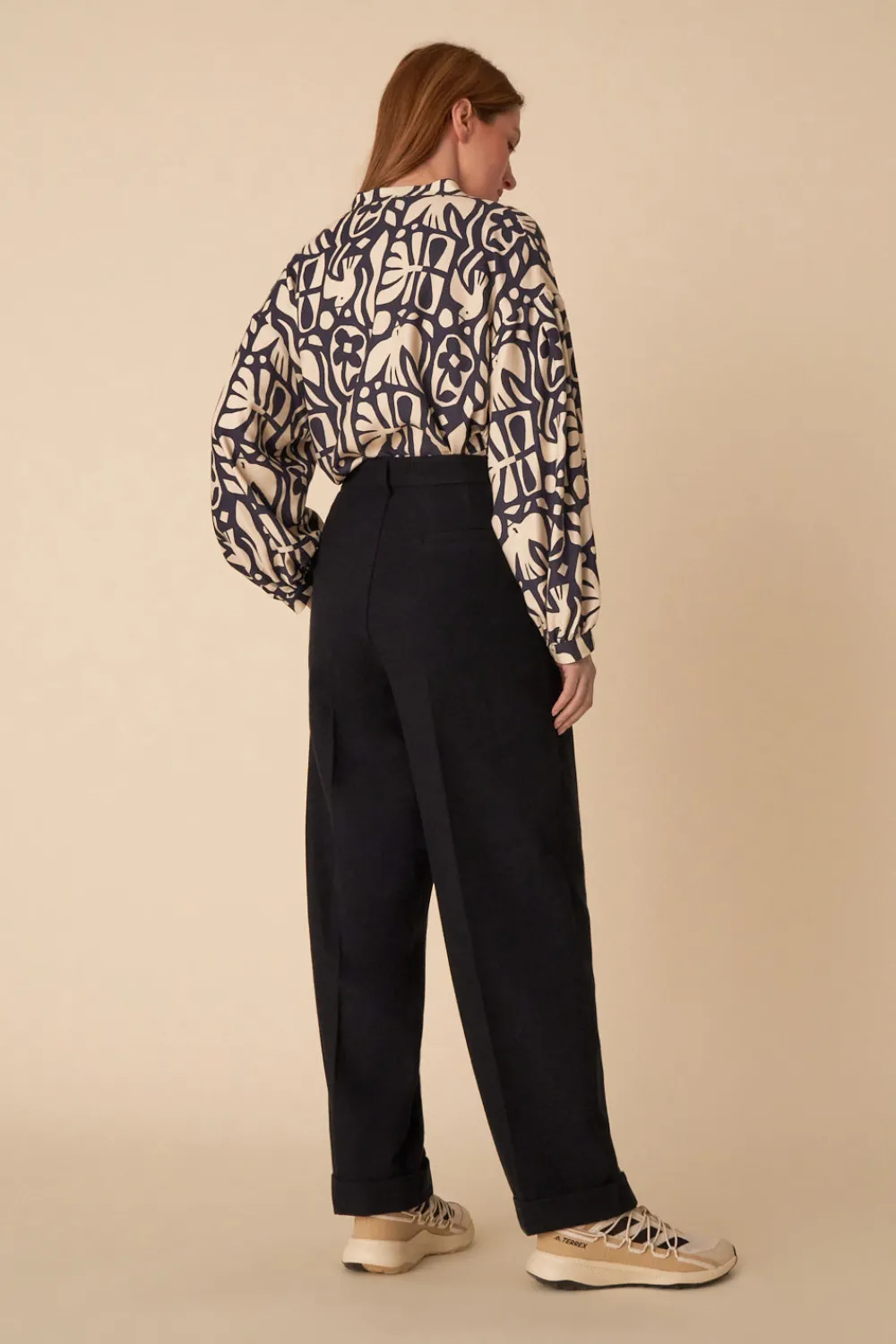 Des Petits Hauts pantalon volare MARINE Best