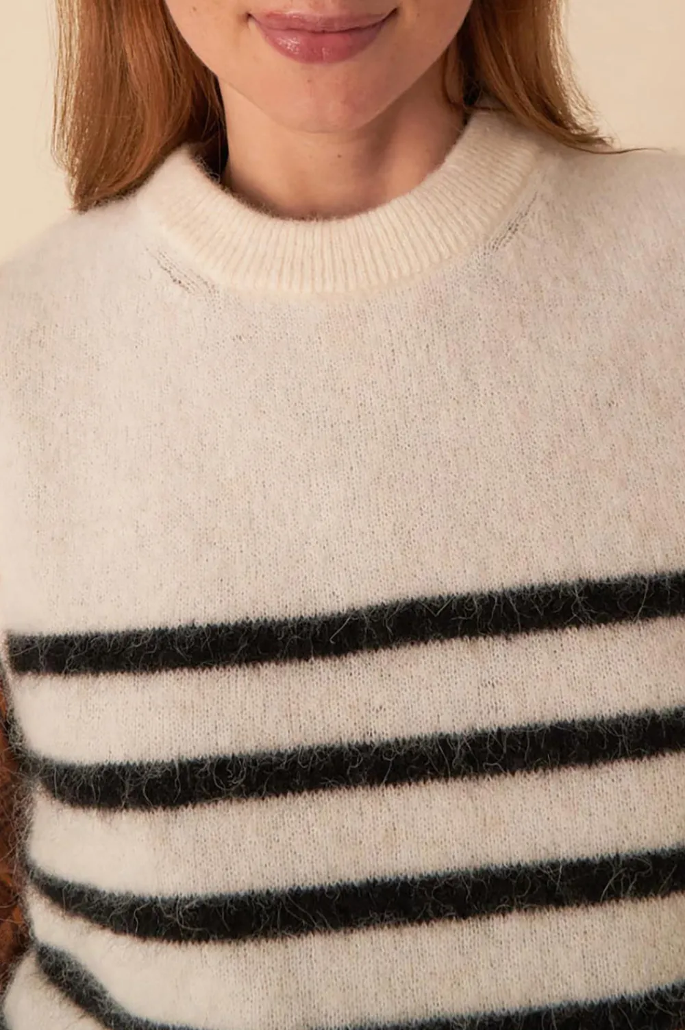 Des Petits Hauts pull alivie ecru/pavot Outlet