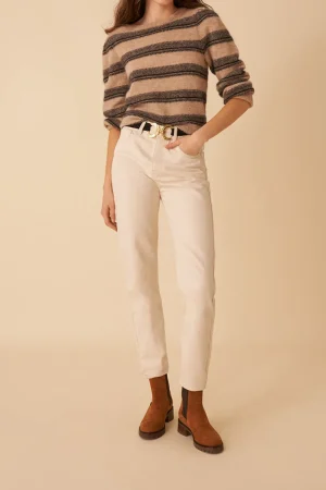 Des Petits Hauts pull angie beige chine/pavot Fashion