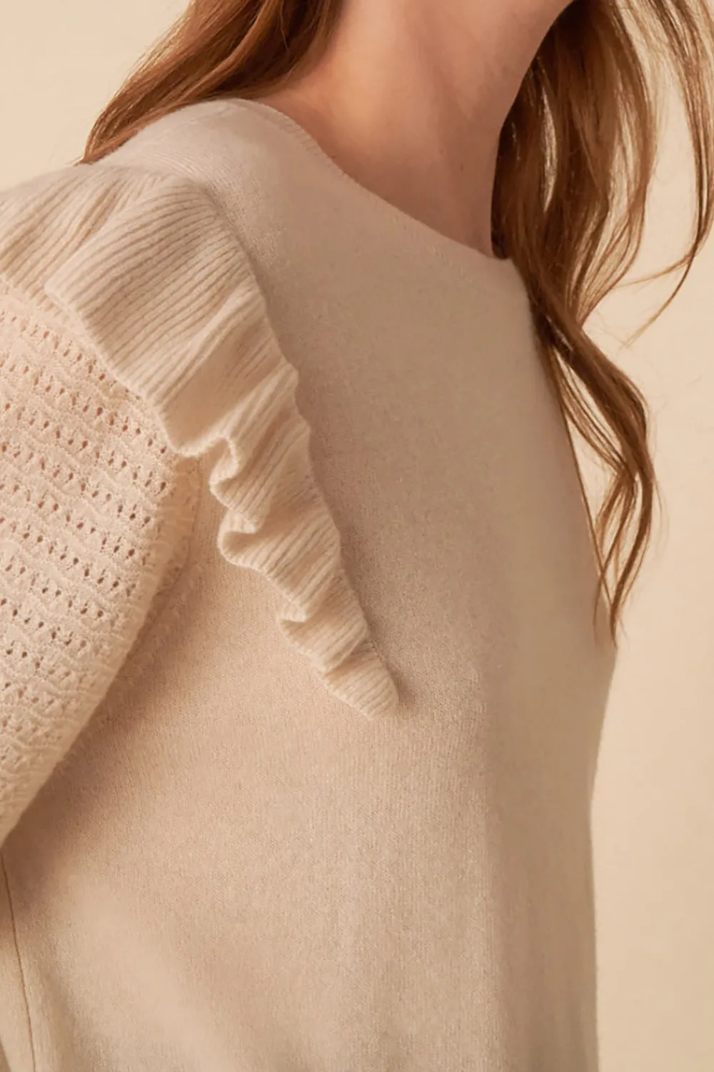 Des Petits Hauts pull ariane CREME Fashion