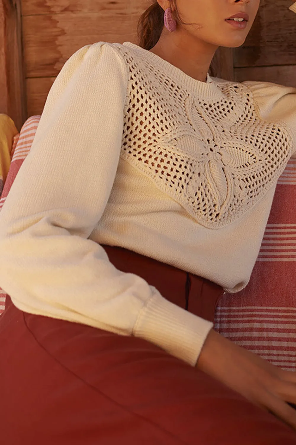 Des Petits Hauts Pull Azaria CREME Sale