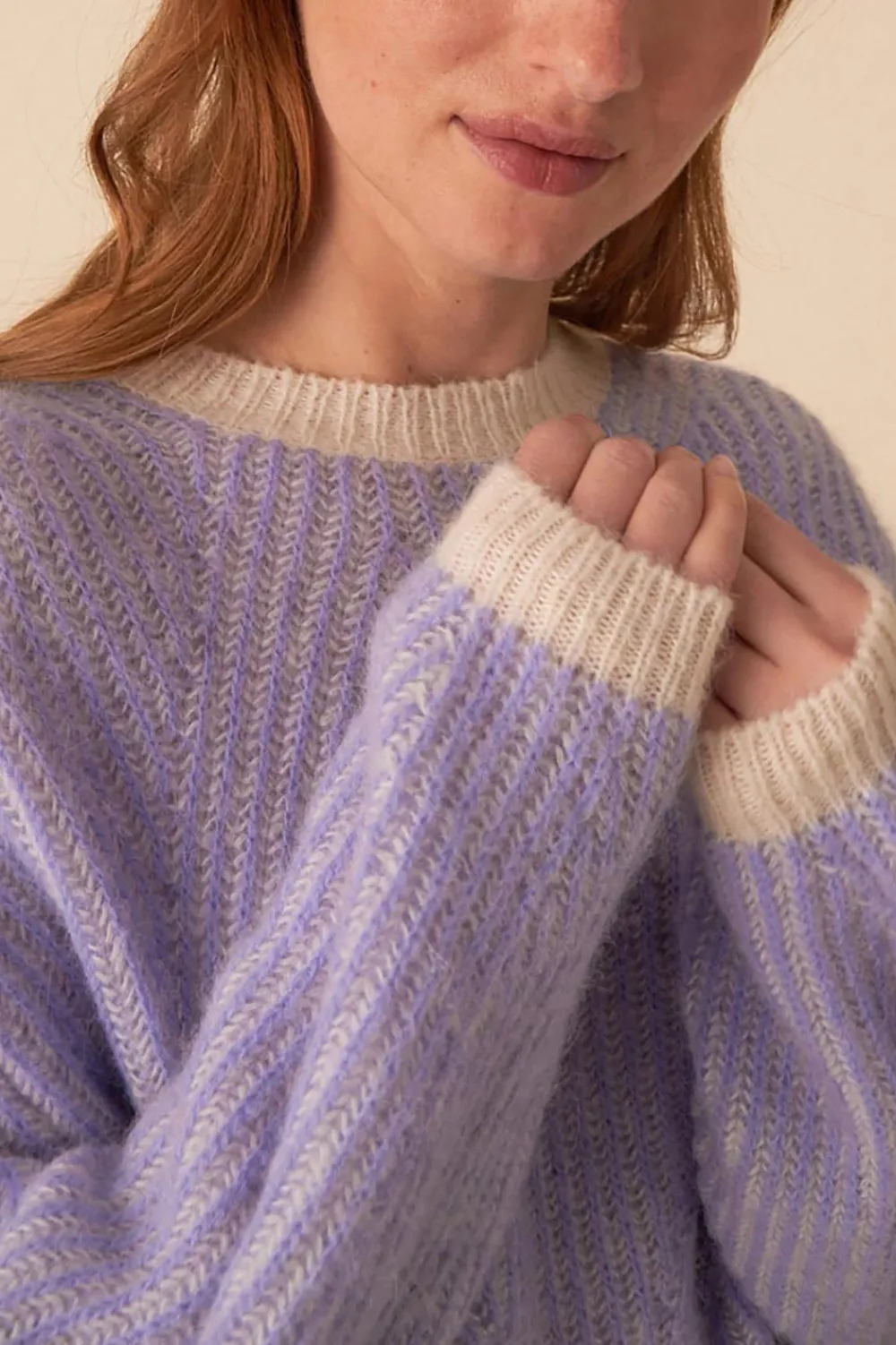 Des Petits Hauts pull chanone ecru/glacon Fashion