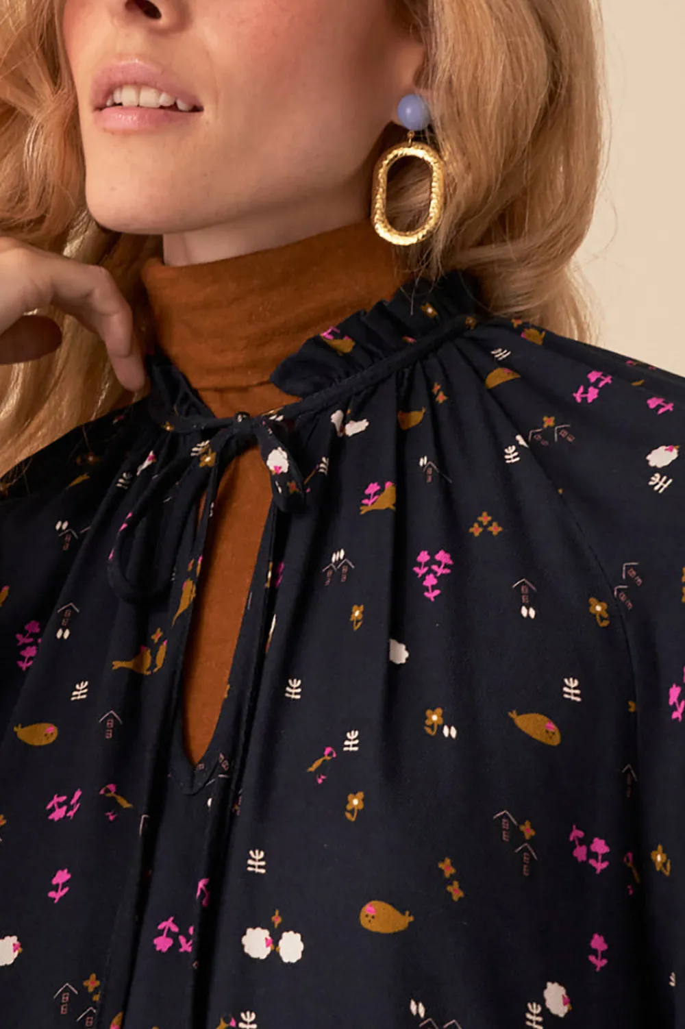 Des Petits Hauts robe en viscose imprimée toulouse WALY Cheap