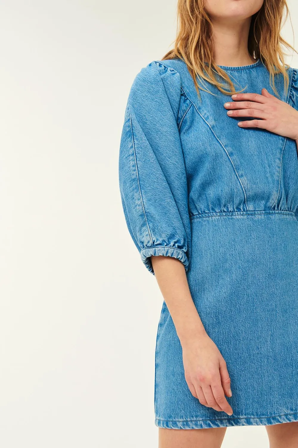 Des Petits Hauts Robe Landry Vintage Blue VINTAGEBLUE Cheap