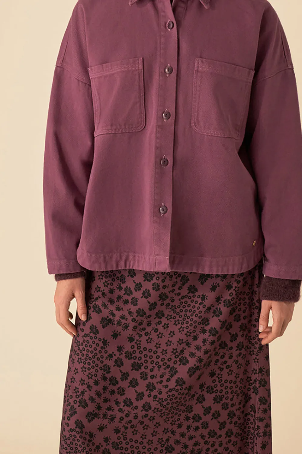 Des Petits Hauts surchemise loukian VIOLETTE Clearance
