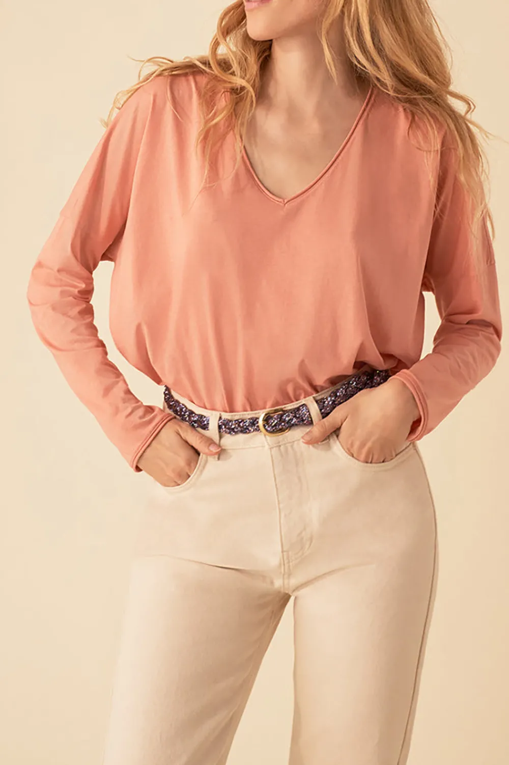 Des Petits Hauts tee-shirt hiris PRALINE Discount