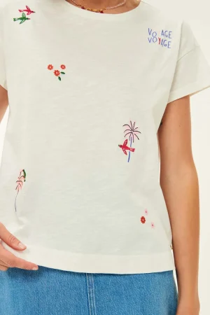 Des Petits Hauts Tee-shirt Joris ECRU Clearance