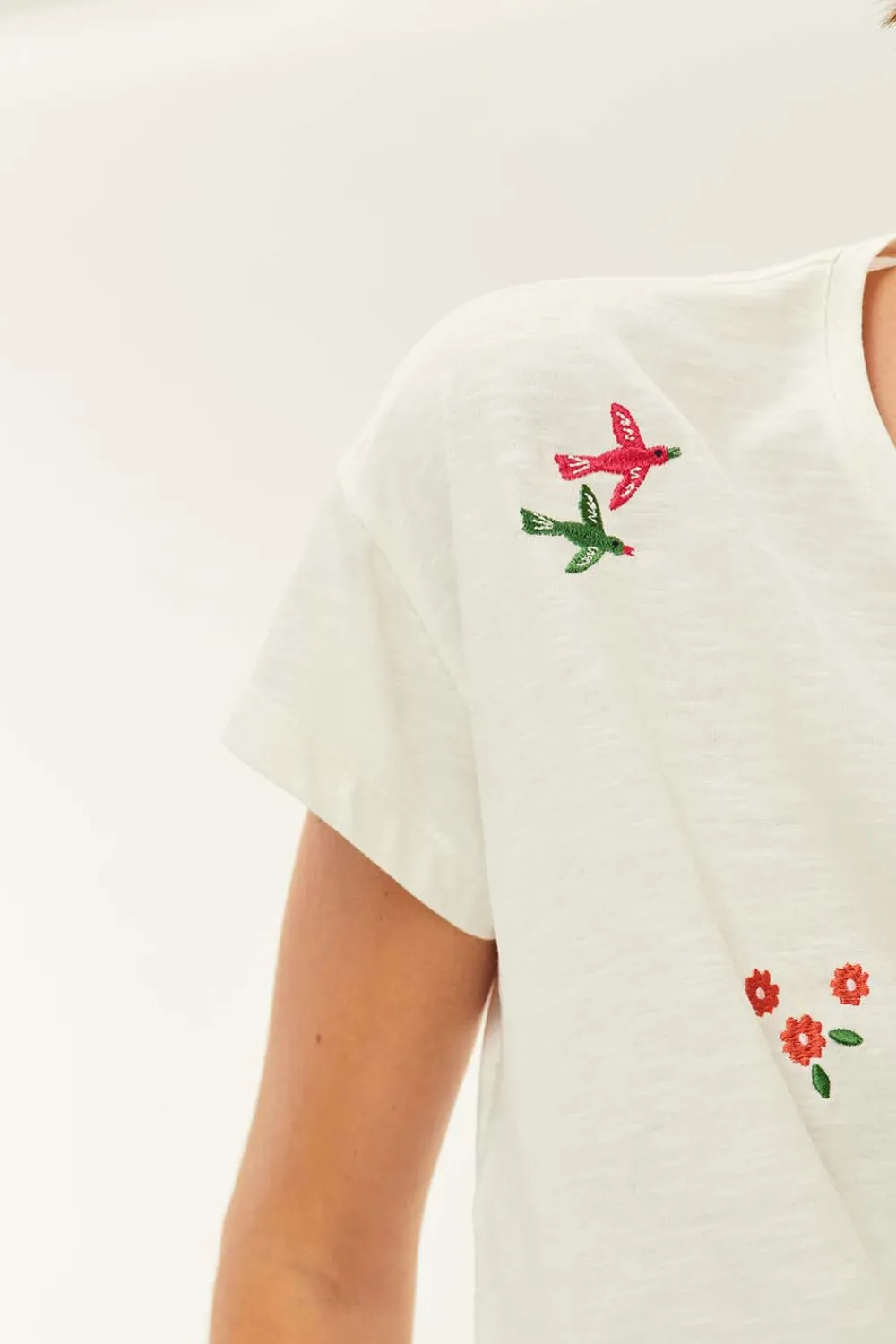 Des Petits Hauts Tee-shirt Joris ECRU Clearance