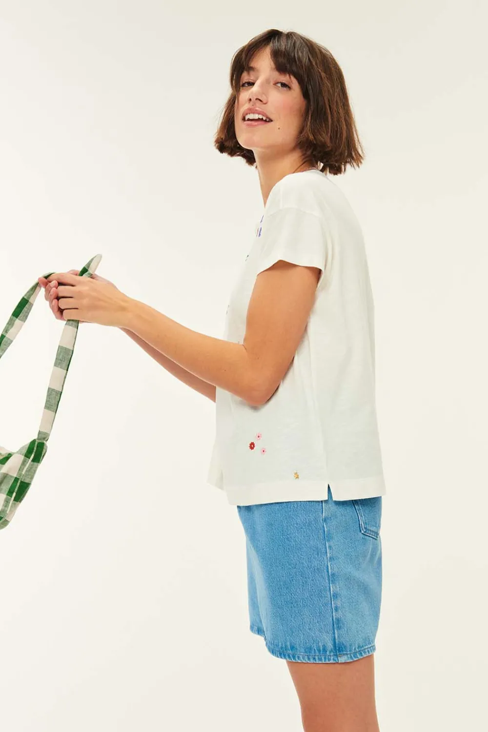 Des Petits Hauts Tee-shirt Joris ECRU Clearance