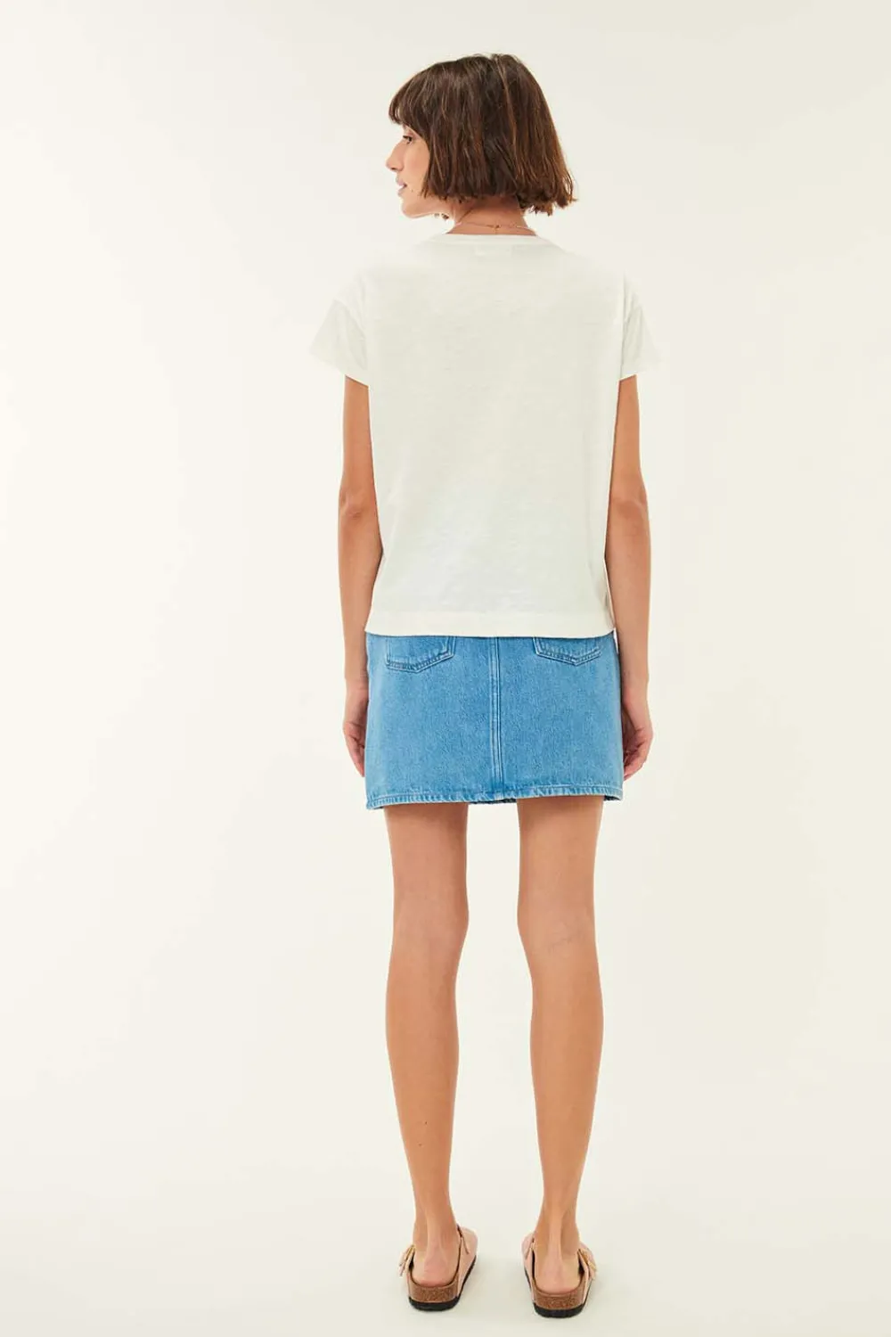 Des Petits Hauts Tee-shirt Joris ECRU Clearance