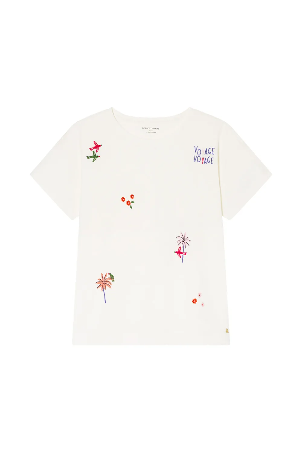 Des Petits Hauts Tee-shirt Joris ECRU Clearance