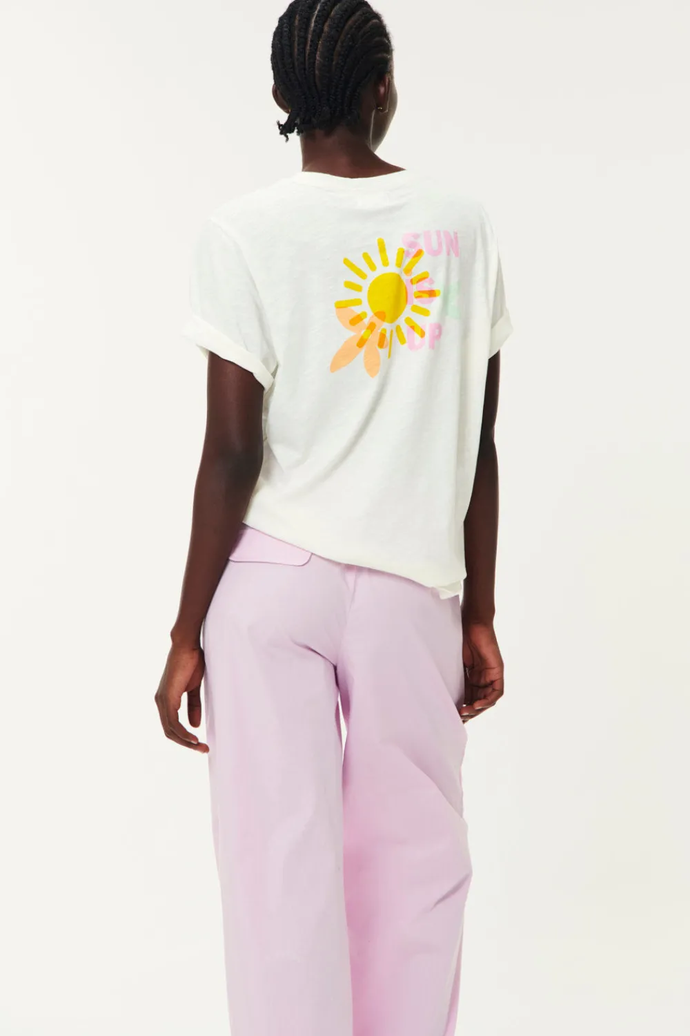 Des Petits Hauts Tee-shirt Josia Sun Is Up SUNISUP New