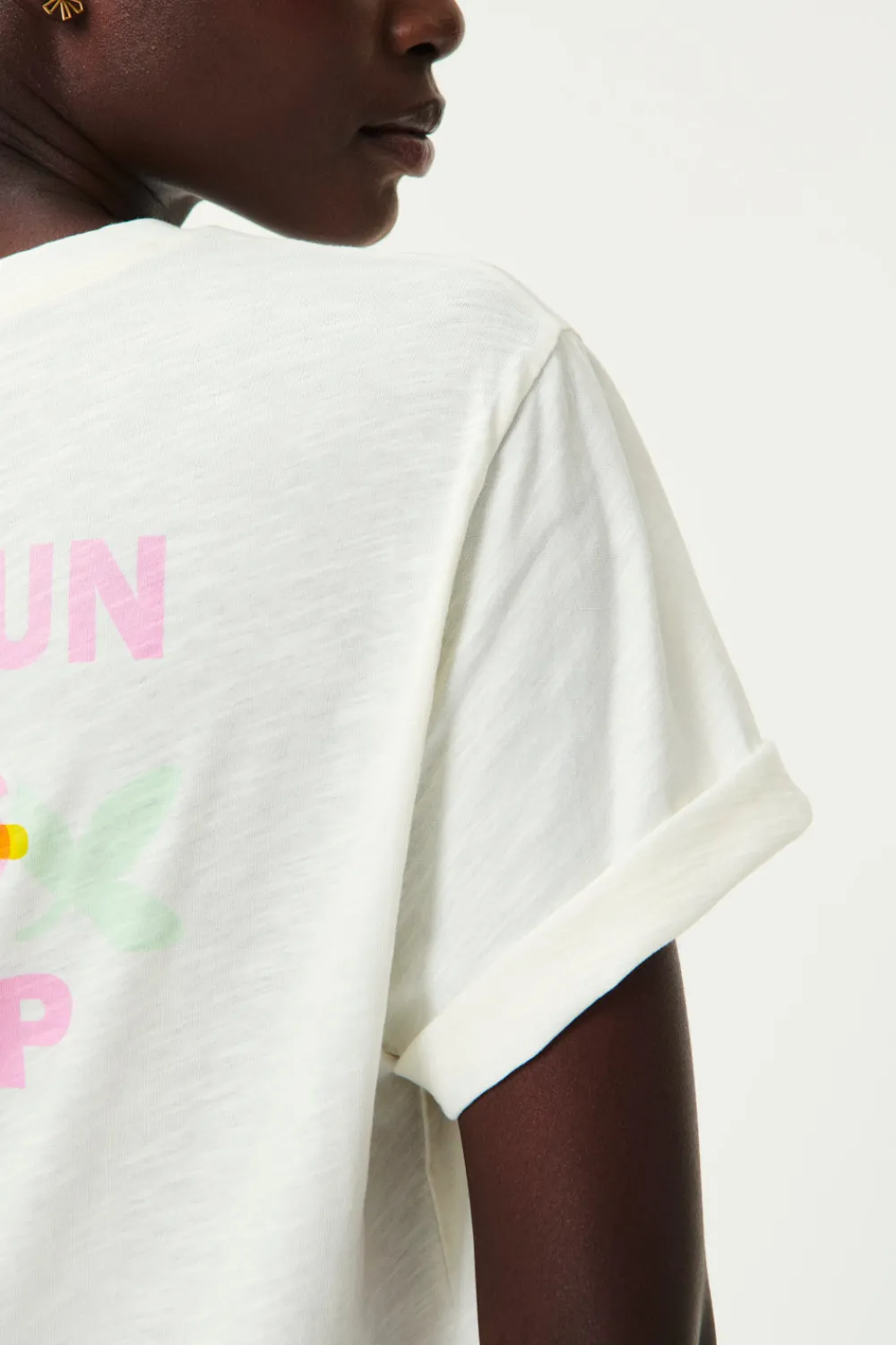 Des Petits Hauts Tee-shirt Josia Sun Is Up SUNISUP New