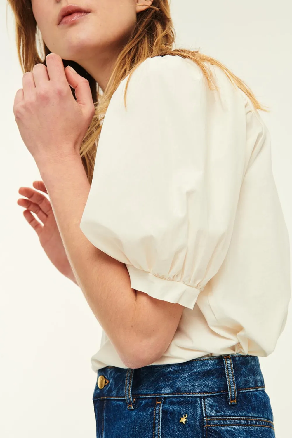 Des Petits Hauts Tee-shirt Kaleb ECRU Clearance