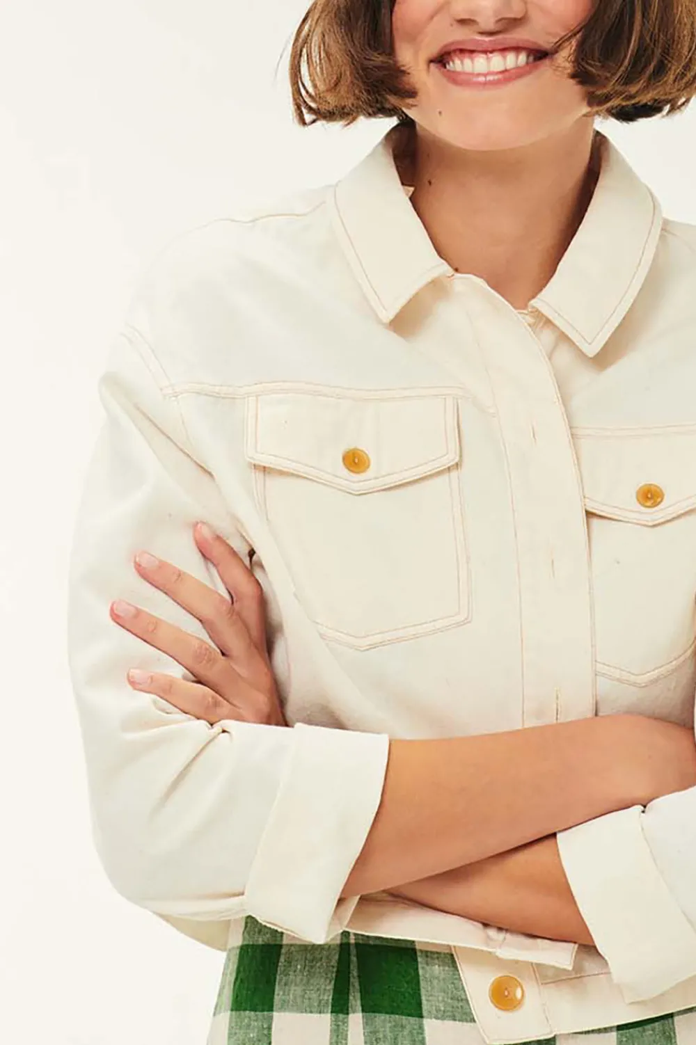 Des Petits Hauts Veste Emazio CREME New